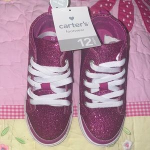 NWT Carter’s Glitter Fuchsia High Tops